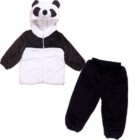 Two piece panda plush cotton suit