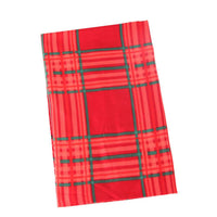 printed double-sided satin large plaid scarf