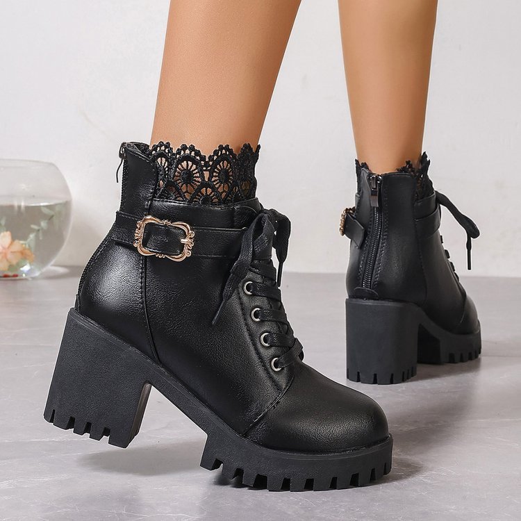 Fall Winter Fashion Korean Style Plus Size Short Boots Women