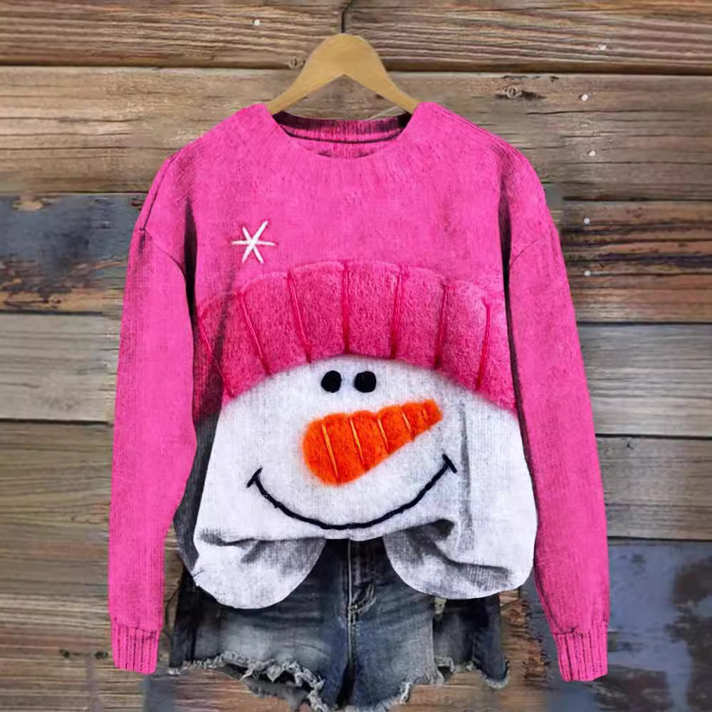 Fashion Female 3D Printing Snow Casual Sweatshirt