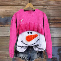 Fashion Female 3D Printing Snow Casual Sweatshirt