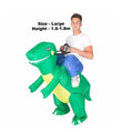 Inflatable dinosaur costume