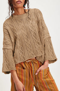 Hot Sale In Europe And America O-neck Short Loose Sweater