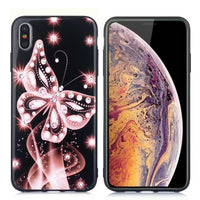 Diamond-studded fantasy butterfly all-inclusive silicone phone case protective case