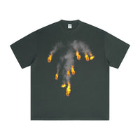 High Street All-matching Loose Casual Cotton Short Sleeve