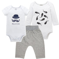 Solid Color Cartoon Style Long-Sleeved Romper
