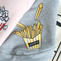 Popcorn chips Pet Dog Cat Clothes Winter Warm Dog Hoodies Jacket Coats Clothes For Dogs Cat Pet Clothing Small Large