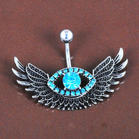 Evil Eyes Navel Ring Navel Ring Wings Navel Buckle Piercing Human Body Jewelry
