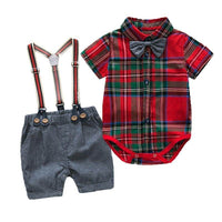 Baby bow tie bag butt shirt set