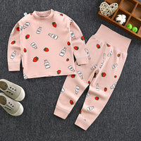 Children's High Waist Belly Protective Pants Set