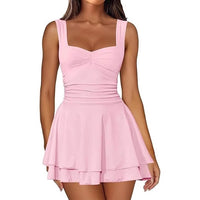 Women's Square-neck Sleeveless Dress