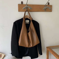 Large Capacity Soft Leather Underarm Bag Commuter's All-matching Portable