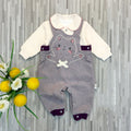 Girls double-layer bib suit