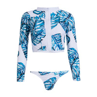 Tropical print bikini