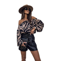 Spring Halter Women's Top Long Sleeve