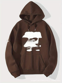 European And American Hooded Spring Long Sleeve Printed Loose Sweatshirt