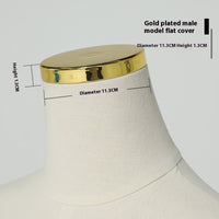 Model Head Cover Replacement Top Accessories Boys And Girls Electroplating Head Cover Gold Silver More Modeling