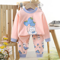 Children's Suit Pure Cotton Long Johns Top & Bottom Baby Clothes Warm
