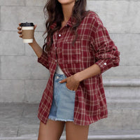 Women's Casual Loose-fit Long-sleeve Shirt