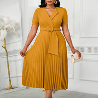 Women's Plus-Size High-Waisted African Dress