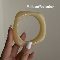 European And American Exaggerated Ins Style Acrylic Fashion Bracelet Irregular Translucent Design