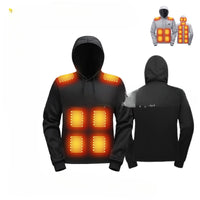 Hooded Heating Sweater Men's Outdoor Stretch Casual