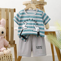 Short-sleeved Cotton Shorts Exercise Homewear Suit