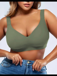 Plus-size Seamless, Breathable Underwire Bra With A Secure, Shaping Cup