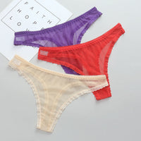 Mesh T-back Transparent Women