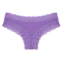 Rib Cotton Underwear Lace Sexy Pure Mid-waist French Style Women's Briefs