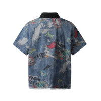 Same Summer American Retro Hip Hop Polo Collar Shirt