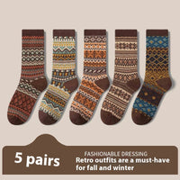 Retro Ethnic Style Socks For Women Deodorant