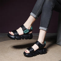 Open Toe All-Match Platform Non-slip Sandals Height Increasing Wedge