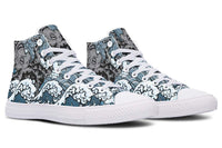 Printed Couple High Top Canvas Shoes
