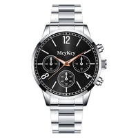 Fake Three-eye Men's Steel Belt Business Casual Quartz Watch
