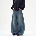 American Retro Washed Distressed Machete Design Jeans