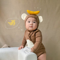 Baby Onesie Little Monkey Top Banana Romper