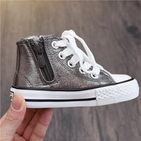 Children's Fashion Casual High-top Canvas Shoes