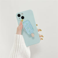 Creative Liquid Silicone Mint Green Popsicle Phone Case