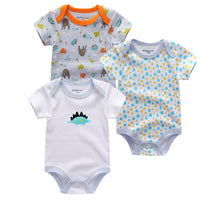 Baby's triangle Romper Summer Short Sleeve Top