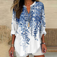 Women's Button Drop-shoulder Long-sleeve