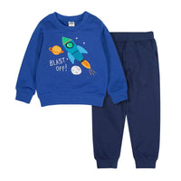 Children's Long Sleeve Embroidery Two-piece Set
