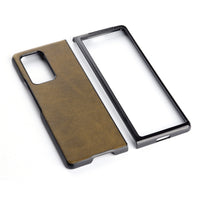 Folding screen two-color cow pattern phone case
