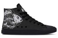 Printed Couple High-top Canvas Shoes