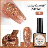 Popular Diamond In The Debris Glue Sequins Laser UV Polish Nail Art