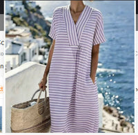 Shirt Dress For Ladies Casual Style Featuring Marine Creatures Motif
