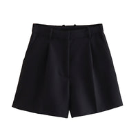 Women's Fashionable All-match High Waist Casual Suit Shorts