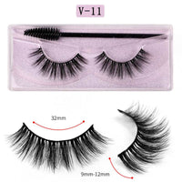 Long Natural Eyelashes With Plastic Cotton Thread