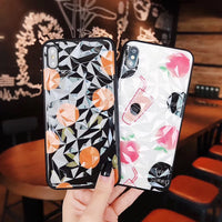 Three-dimensional orange wave point phone case