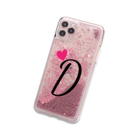 26 English letters with flower phone case